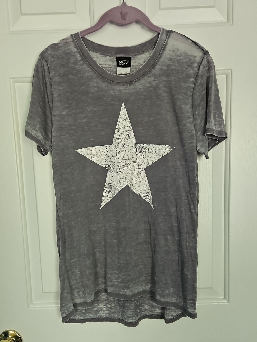 Grey Star Graphic Crew Neck T-Shirt - Men